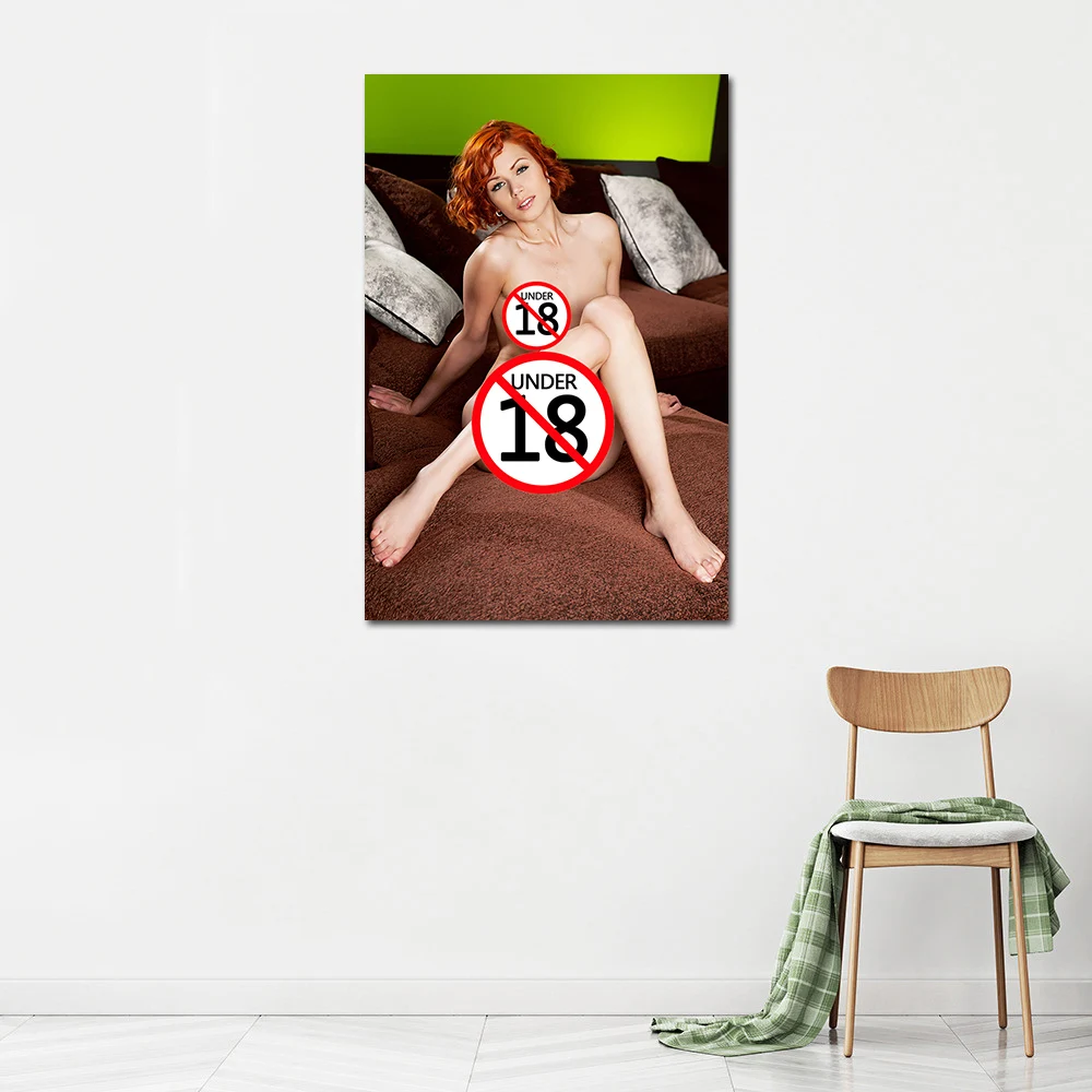 Redhead Beauty Poster Adult Wall Art Canvas Prints Unframed Painting For Living Room Home Decor