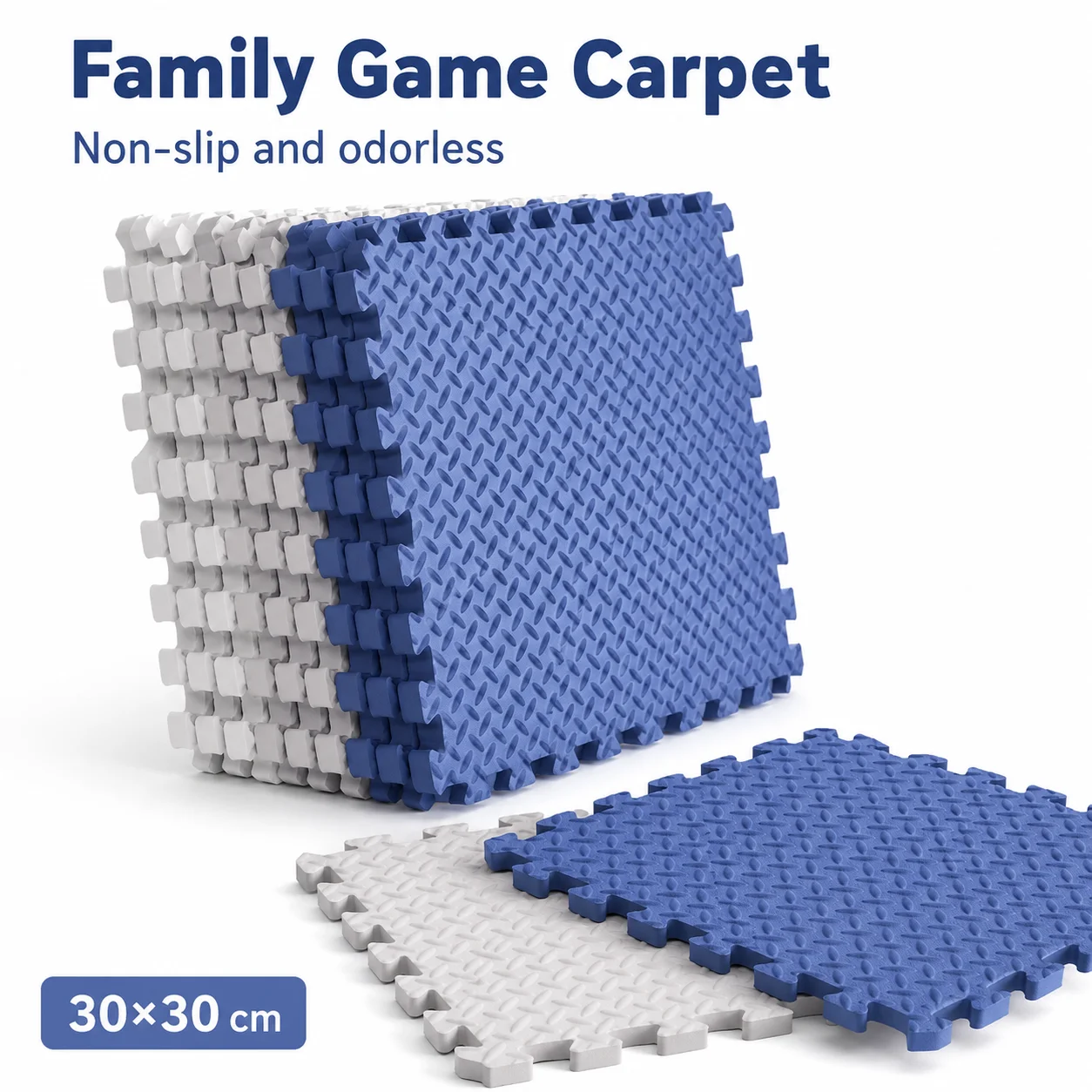 

8/16-Piece Baby Play/crawling Mat 30x30cm Waterproof Non-slip Shockproof Interlocking Rug Children's Play Mat
