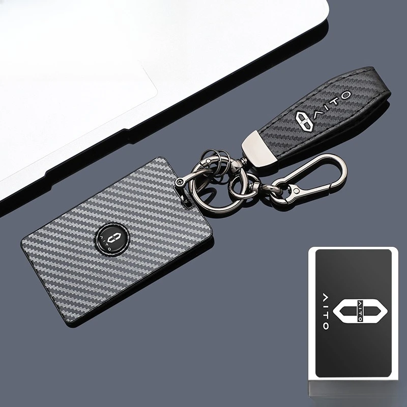 ABS NFC Card KeyCover for 2026 AITO M6, Durable Plastic Protective KeyCase Shell with Keychain, Anti-Bend & Scratch Proof