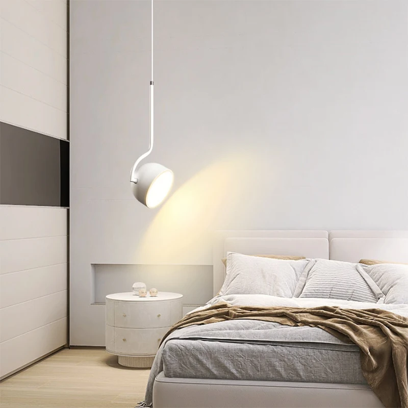 Plafonnier LED en Fer Noir et Blanc au Design Nordique Simple Luminaire Décoratif d'Nik, Idéal pour une Chambre à Coucher, un Salon ou un Bureau