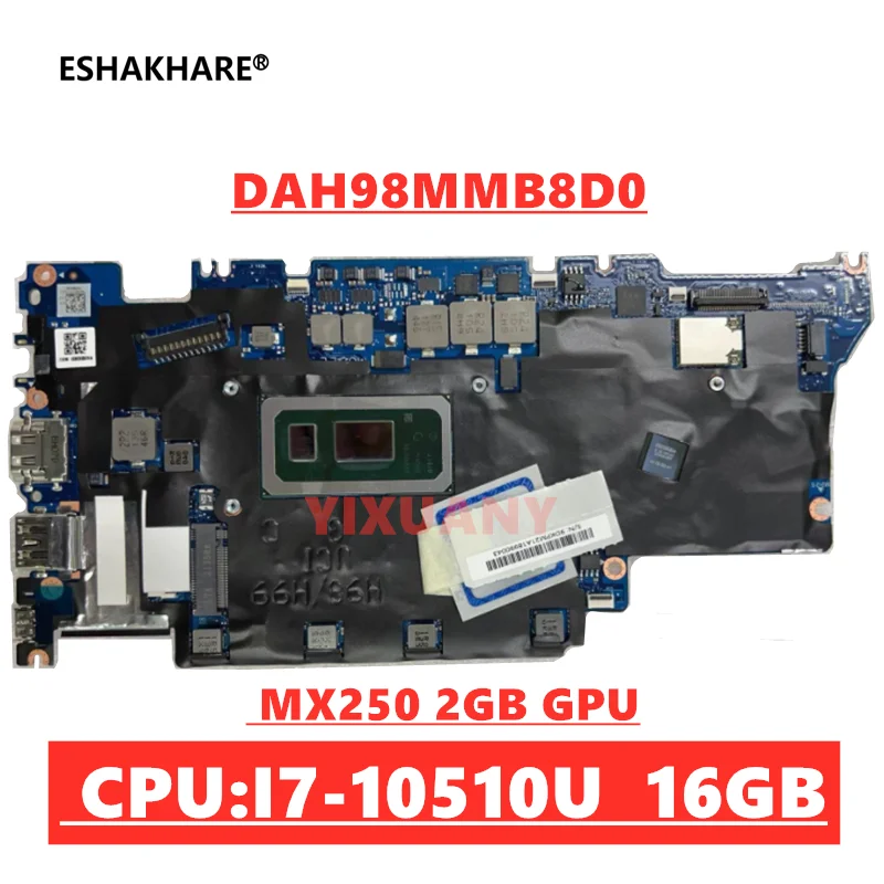 DAH98MMB8D0 For Huawei Matebook D14 NbB-WAH9P Laptop Motherboard