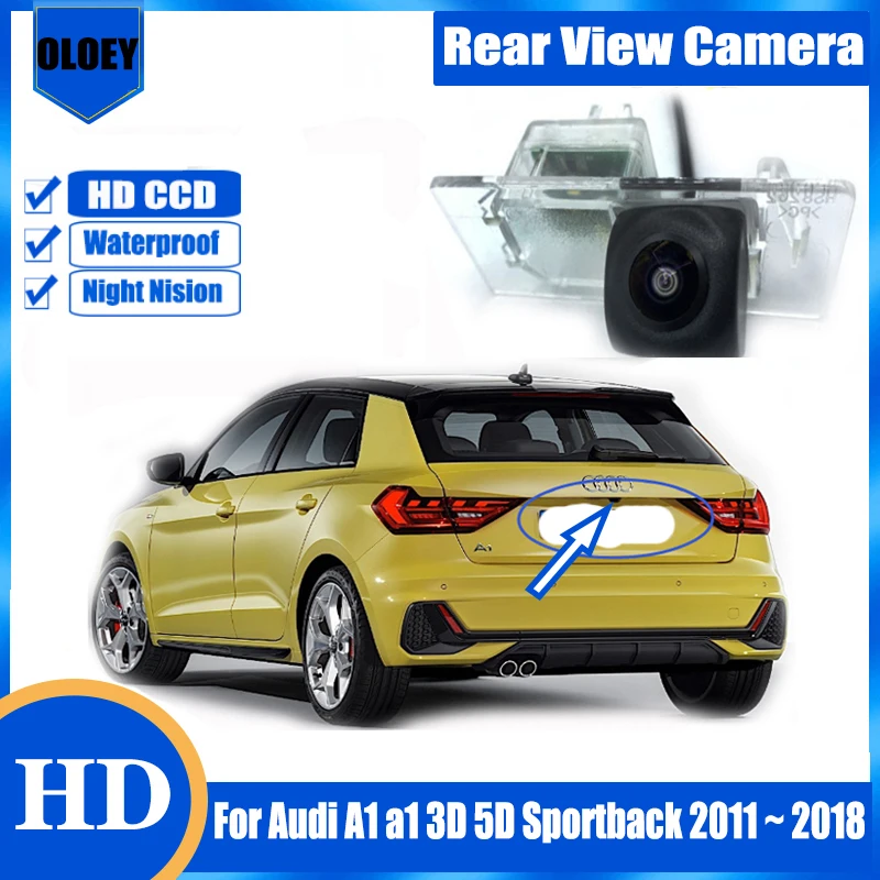 HD rear View camera For Audi A1 a1 3D 5D Sportback 2011 2012 2013 2014 2015 2016 2017 2018 Night vision Parking Reversing Camera