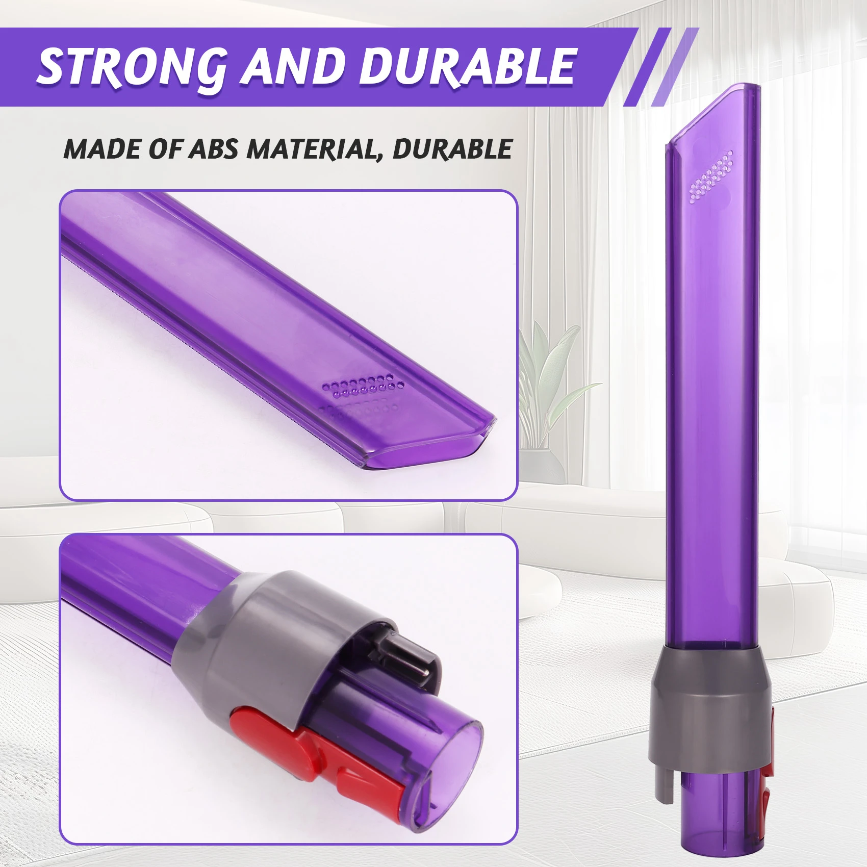 Spazzola per ugelli per bocchetta a lancia con luci a LED a sgancio rapido per parti per aspirapolvere senza fili Dyson V7 V8 V10 V11-CLIM