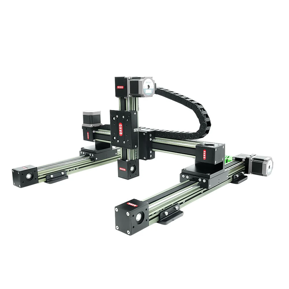 Gantry Motorized Sliding Gantry Robot Low Noisy Motorized Guide Module Electric Linear Sliding Rail Gantry