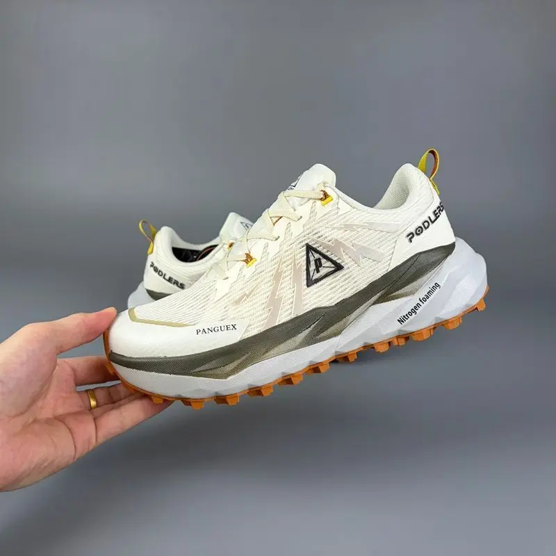 Original Brand Comfortable Wide Footed Off-road Running Shoe Designer Thick Soled Walking Jogging Shoe Unisex Trekking Sneakers