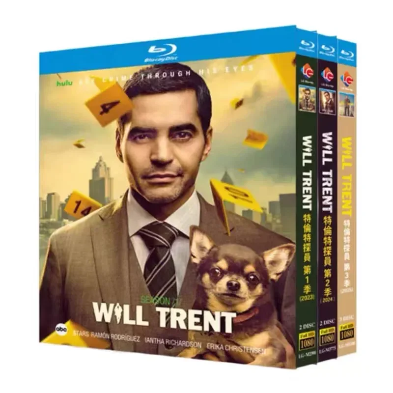 Agent Trent Season 1 to 3 Blu-ray High Definition American Drama BD Disc Box Set with Chinese and English Subtitles