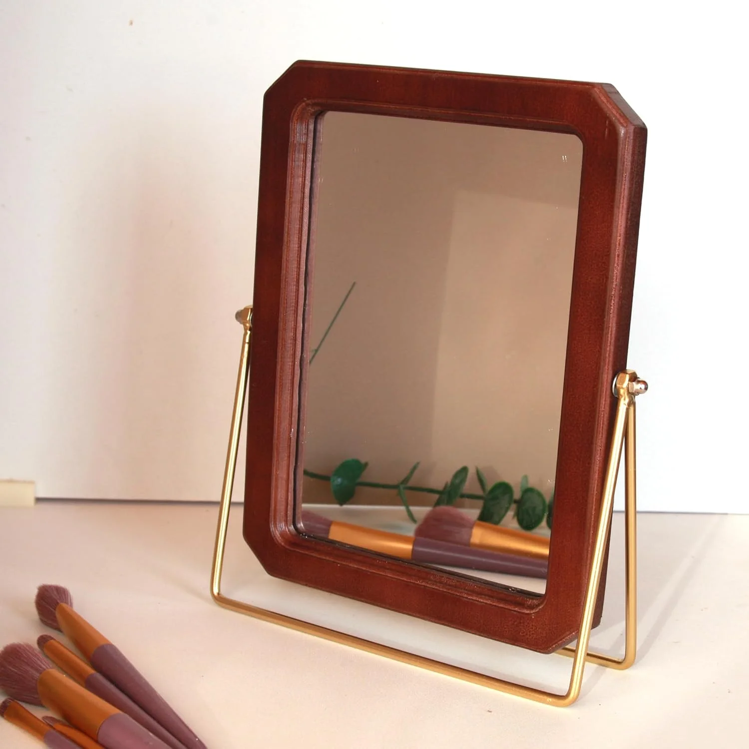 Wooden Table Mirror,Rectangle 9