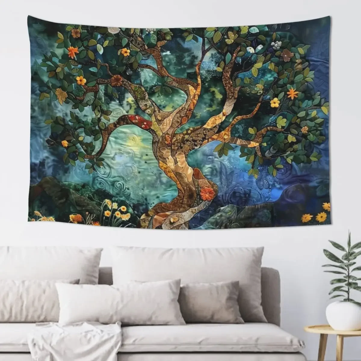 The Tree of Life 31 Tapestry Mushroom Decorative Wall Mural Decorative Wall Murals Tapestry