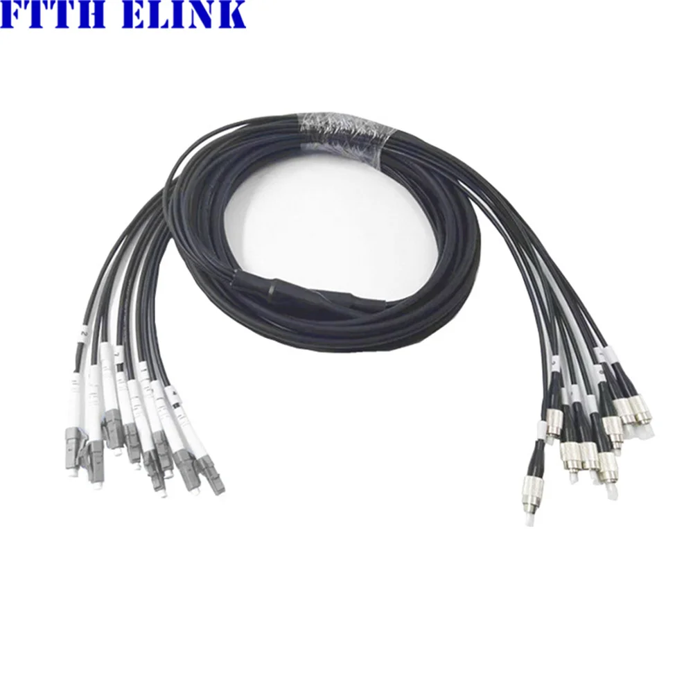 Cable de fibra blindada OM3 de 8 núcleos, puente óptico multimodo de 8 fibras para exteriores, 1-50M, 8C, SC, LC, FC, ST, APC, 20M30M, 10M, FTTH,