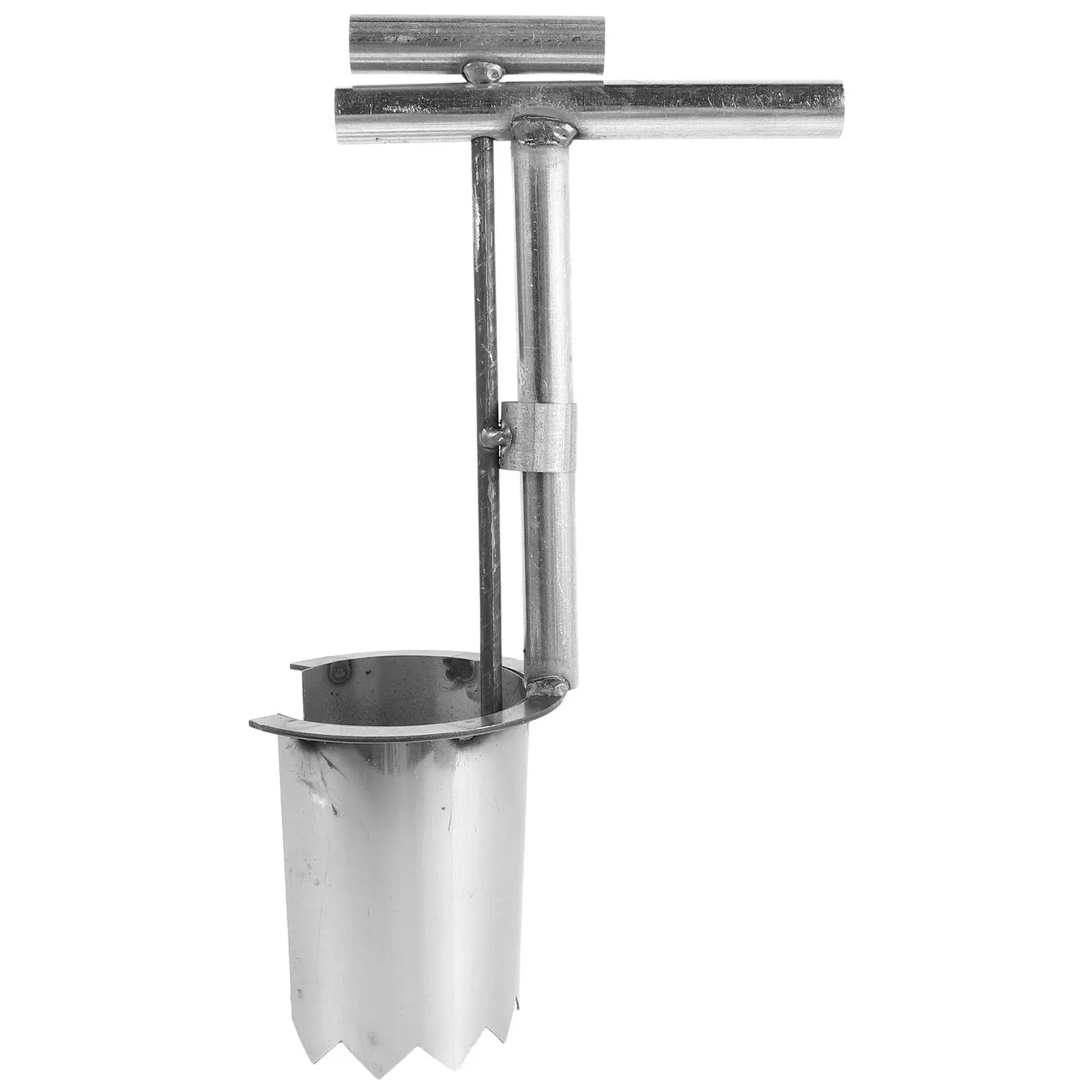 Bulb Planter Tool Manual Heavy Duty Thickened Carbon Steel Cone Drill Head Garden Digger for Bulb Plants Tree Transplanting