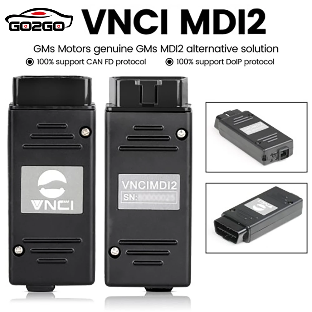 VNCI MDI2 Diagnostic Interface For GMs Support CAN FD/ DoIP Compatible with TLC GDS2 DPS Tech2win Offline Software