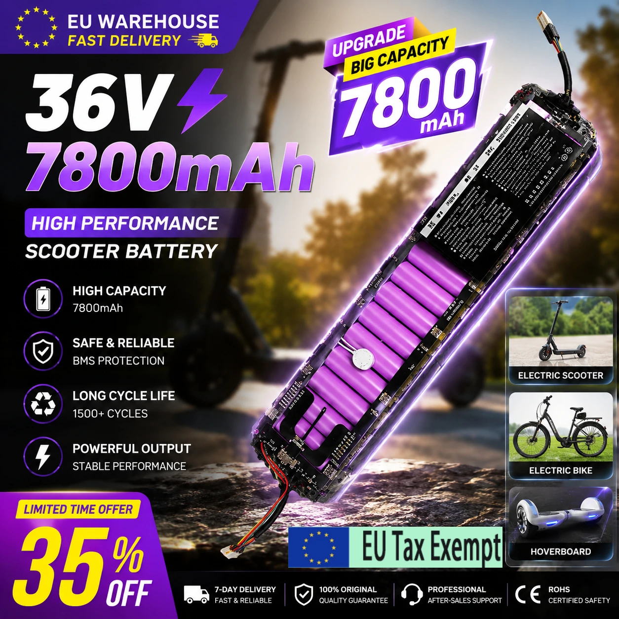 36V 7800mAh Li-Ionen-Akku-Ersatz für Xiaomi M365 M365 Pro Elektroroller …
