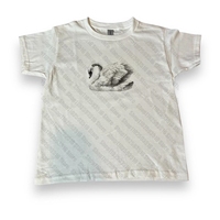 E Girl Graphic Short Sleeve Tops Gothic swan Print T Shirt Tees Harajuku Grunge Vintage baby tees Y2K Retro Mall Goth Clothes