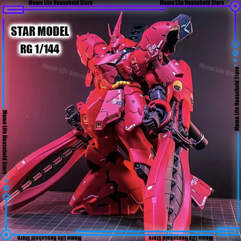 

Новый STAR RG 1/144 Msn-04 Sazabi Двойная роговая воронка в сборе, наборы моделей, пластиковый скелет, фигурка робота, пластиковая модель, игрушки