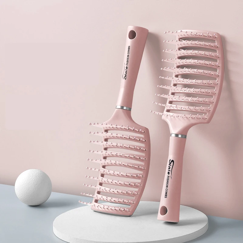 

Профессиональная расческа с изогнутыми отверстиями Инструменты для укладки быстросохнущая Парикмахерская Портативная Домашняя Массажная щетка для волос
