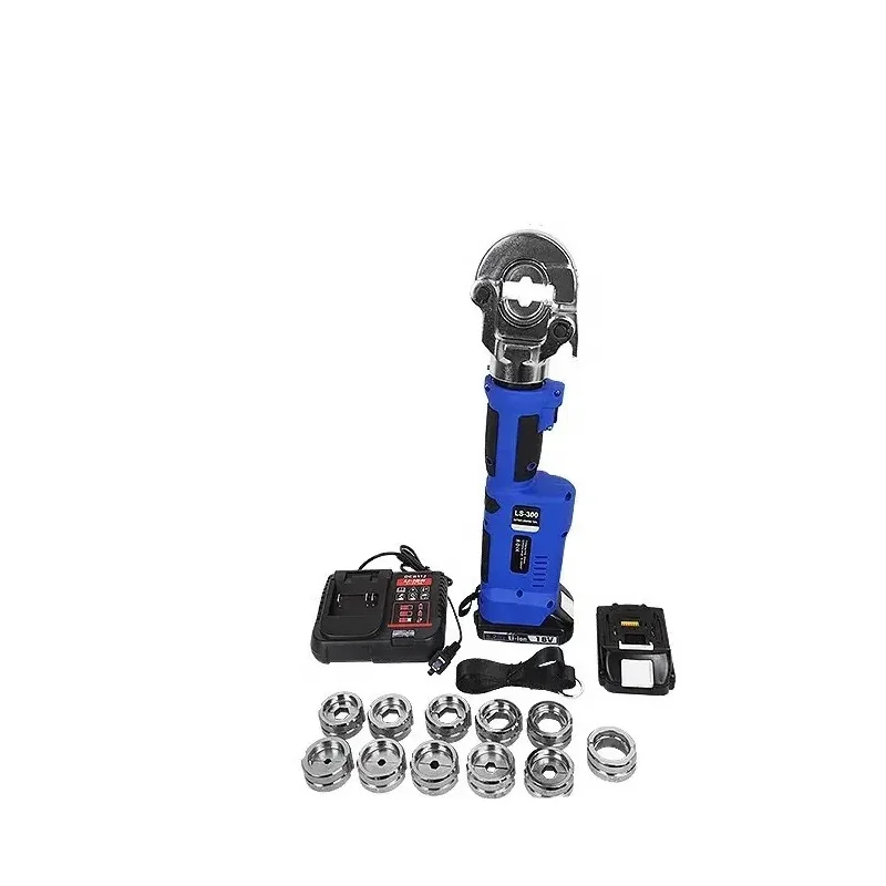 

LS-300 Vertical Style Battery Powered Hydraulic Cable Pliers 16-300 Sqmm Hydraulic Crimping Tools