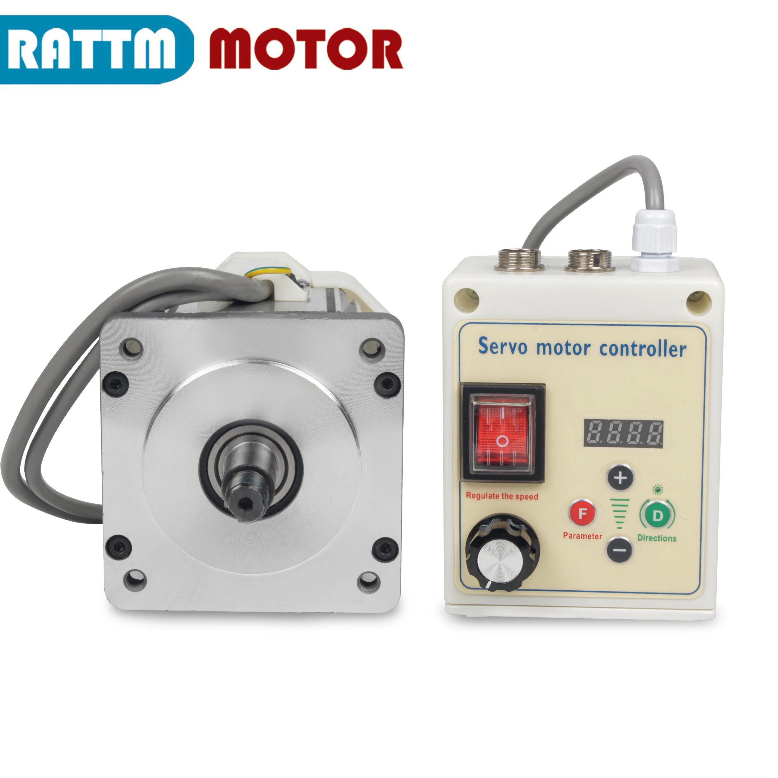 

550W 750W 1.1KW 2200W AC Brushless Servo Motor With Speed Drive CNC Controller Kit Set
