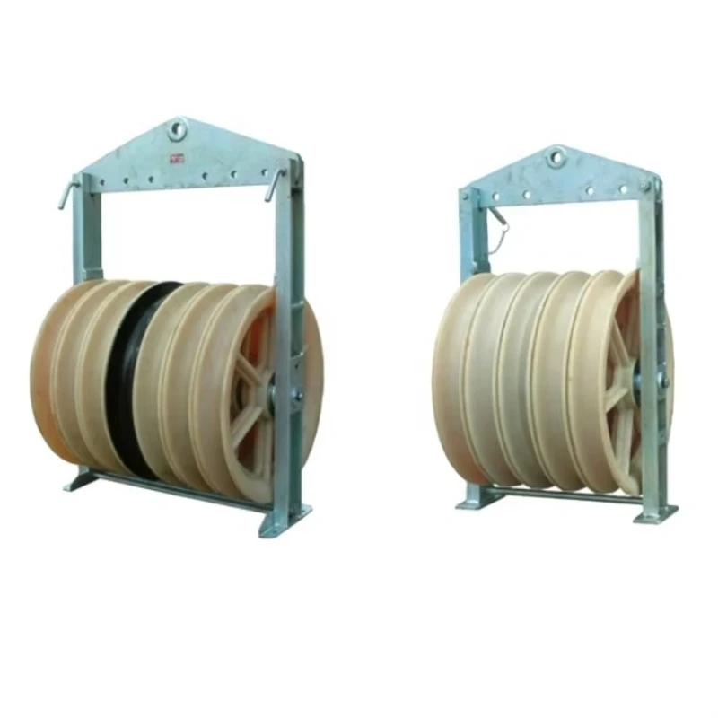 

Large diameter three bundles of nylon pulley conductor pulley can be strung block