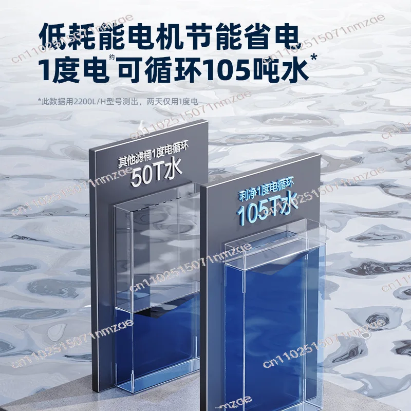 External Canister Filter Ultra Silent Fish Tank Filter  Oil Skimmer Water Purify Oxygen Aeration Circulation System