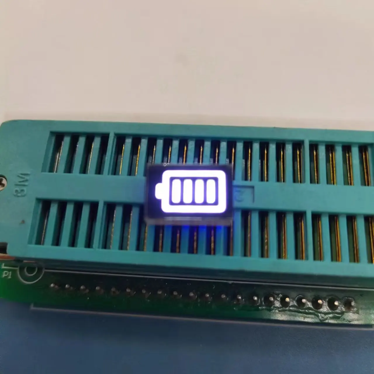 10pcs LED display screen 4-grid battery level indicator 1208 battery nixie tube