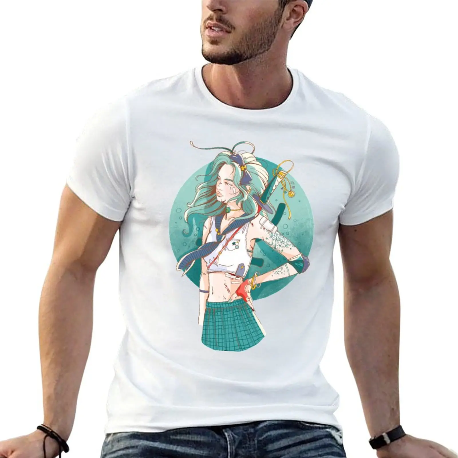 Neptune T-Shirt Sports Casual Short Sleeve Cotton Tee