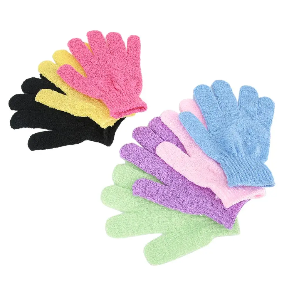 Guantes de baño exfoliantes de 7 piezas para limpieza profunda y masaje de Spa de la piel