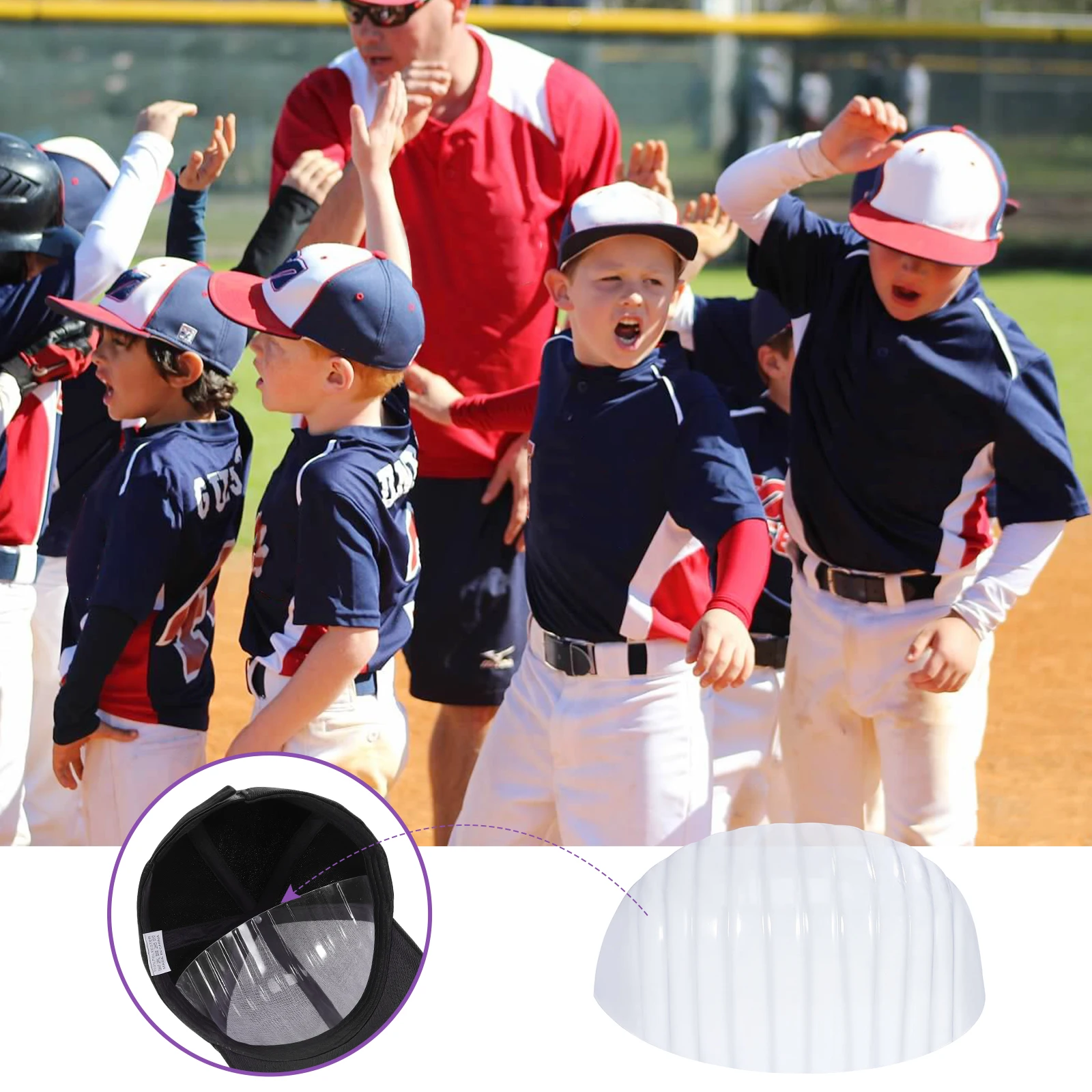 

Baseball Cap with Support Hat Storage for Caps Liner Liners Organizer Plastic Insert Dad