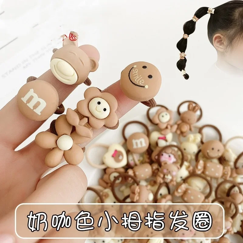 Children's Rubber Bands Cute Girls and Babies Chirping and Tying Their Hair Without Damaging It Elastic Headband Thumb Headband