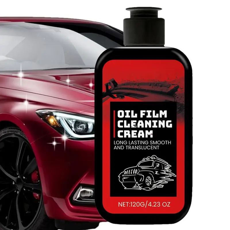 

Glass Oil Film Remover Car Window Cleaner Oil Film Removal 100ml Automotive Glass Cleaning Front Windshield Glass Oil Film