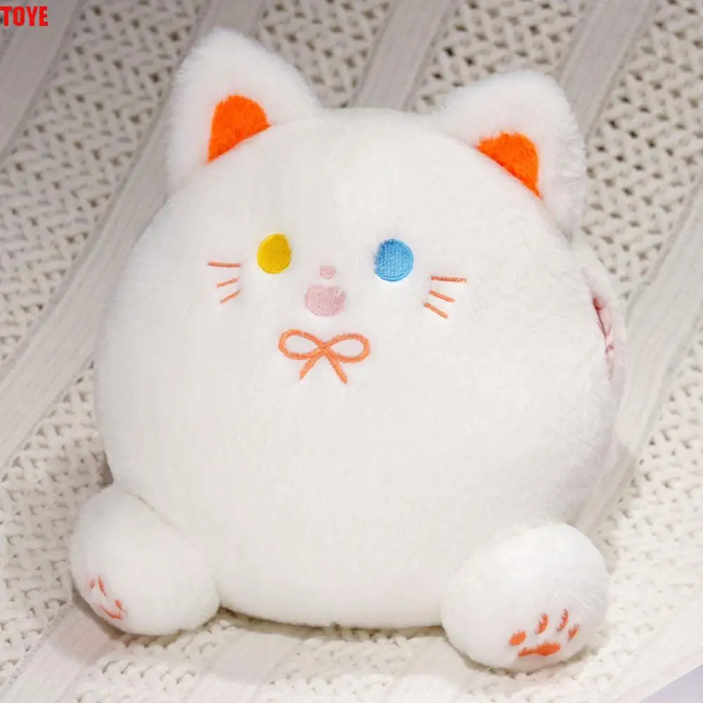 

Sofa Pillow PP Cotton Calico Cat Plush Toys Smile Plump White Cat Plush Pillow Soft Kawaii Black Cat Plush Doll Children Girl