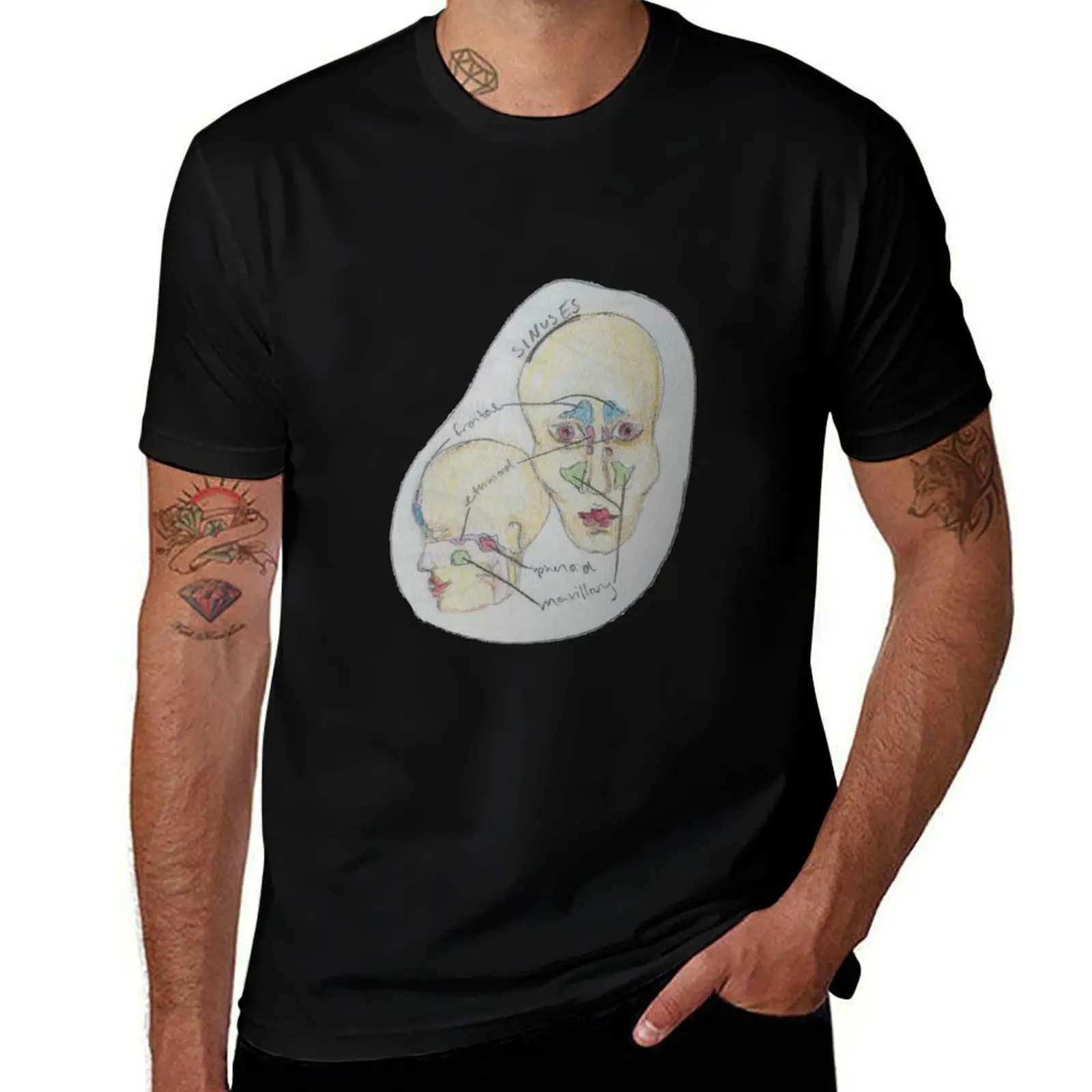 Sinuses T-Shirt anime tshirt football t shirt sublime custom t shirt T-shirt men