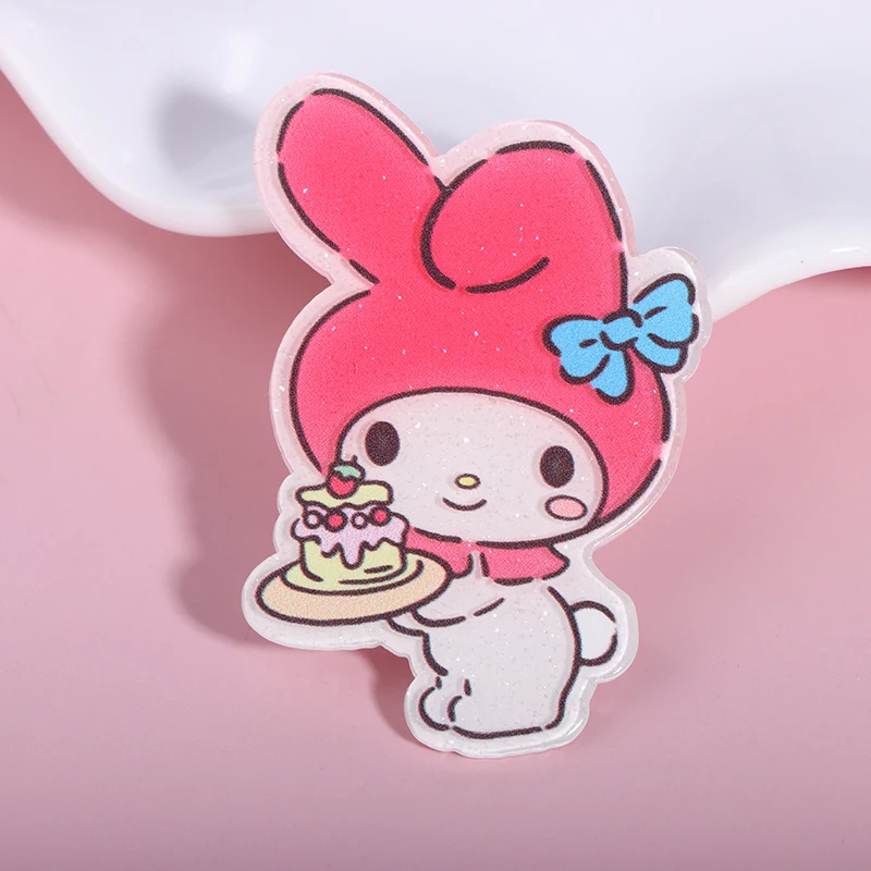 10 шт. Мультяшные полимерные заколки Sanrio HelloKitty Mymelody Kuromi, кулон, скрапбукинг, рукоделие, миниатюрные украшения, аксессуары