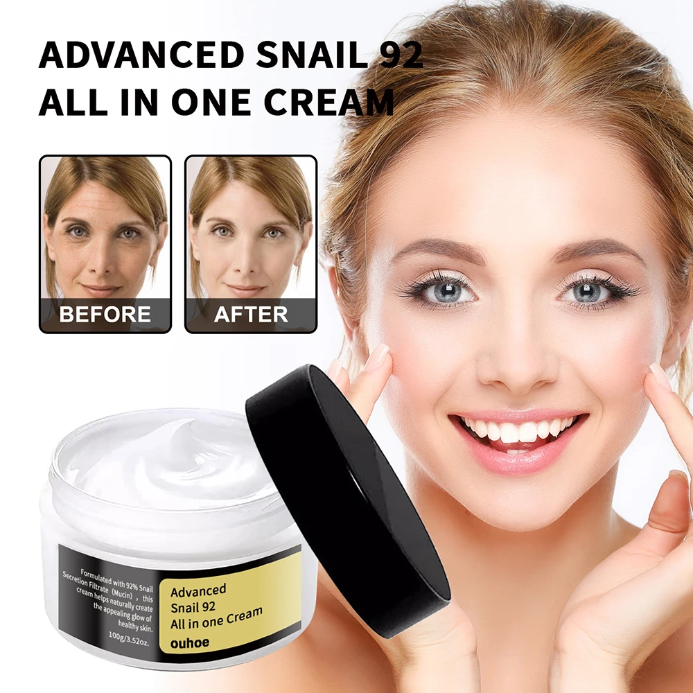 Snail Serum Cream Anti Wrinkle Cream Face Moisturizer Face Lifting Cream Anti-aging Essence Face Whitening Cream Skin Care Tool