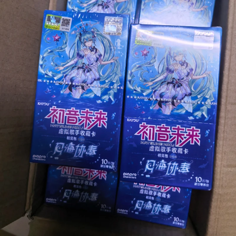 New KAYOU Genuine Hatsune Miku Card Chujian 6 Virtual Idol Collection Card Animation Cartoon Game Peripheral Toy Exquisite Gift