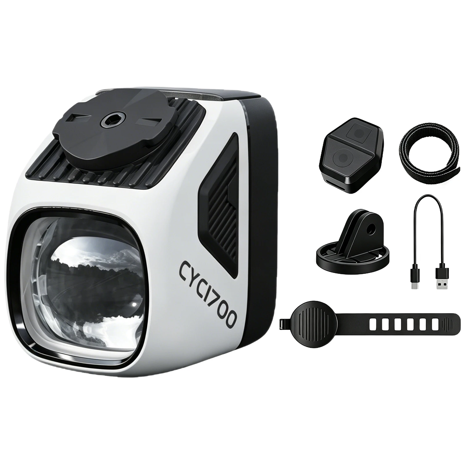 AliExpress NONE For CYCLAMI CYC1700 Aluminum Alloy Bike Head Lamp 1700 Lumen Mountable Cycling Headlights for Road Mountain Bikes Accessories