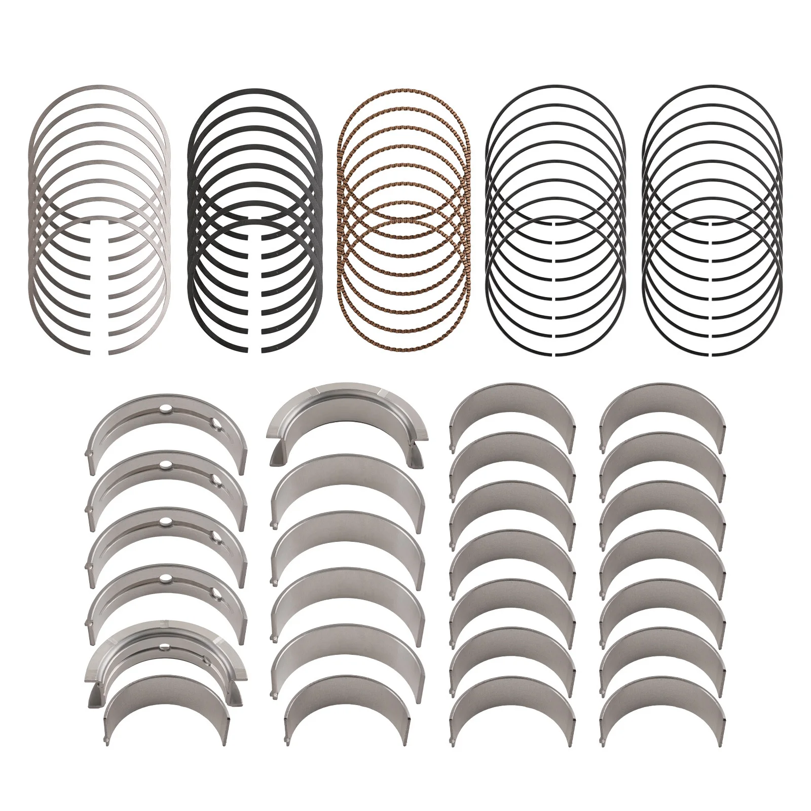 

Комплект для ремонта двигателя, стержень для Chevy для GMC V8 4,8 л 5,3 л, поршневые кольца основного подшипника, новый сорт MS2199 E-937K 2M4978