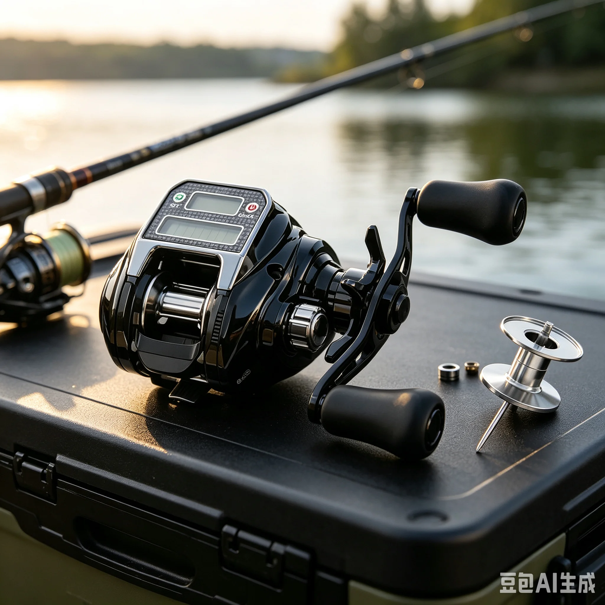 Digital Baitcasting Reel 7.3:1 5+1 Bearings For Boat For Bridge For Raft Fishing Magnetic Brake Fishing Wheel Accessories