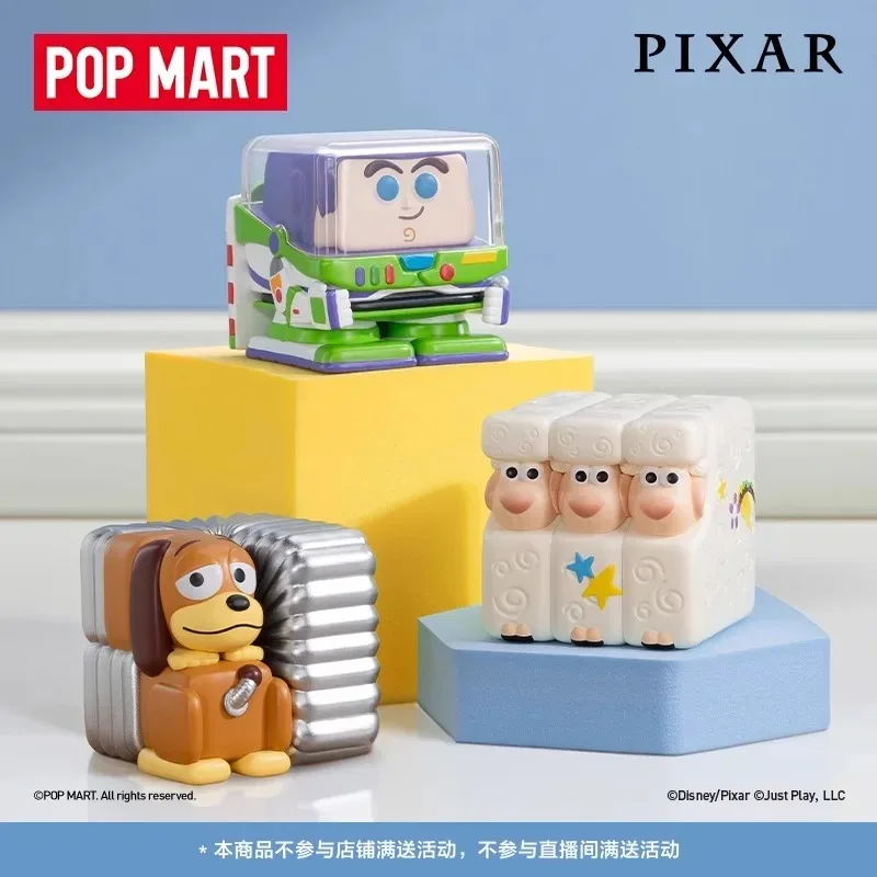 

POPMART Collaborates with Disney/Pixar POP CUBE-123 Figurines A Cute Kawaii Anime Action Figure Surprise Birthday Gifts