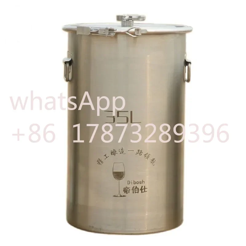 304 Stainless Steel Barrel Home Brewing Fermentation Barrel Wine & Beer Barrel Sealed Tank