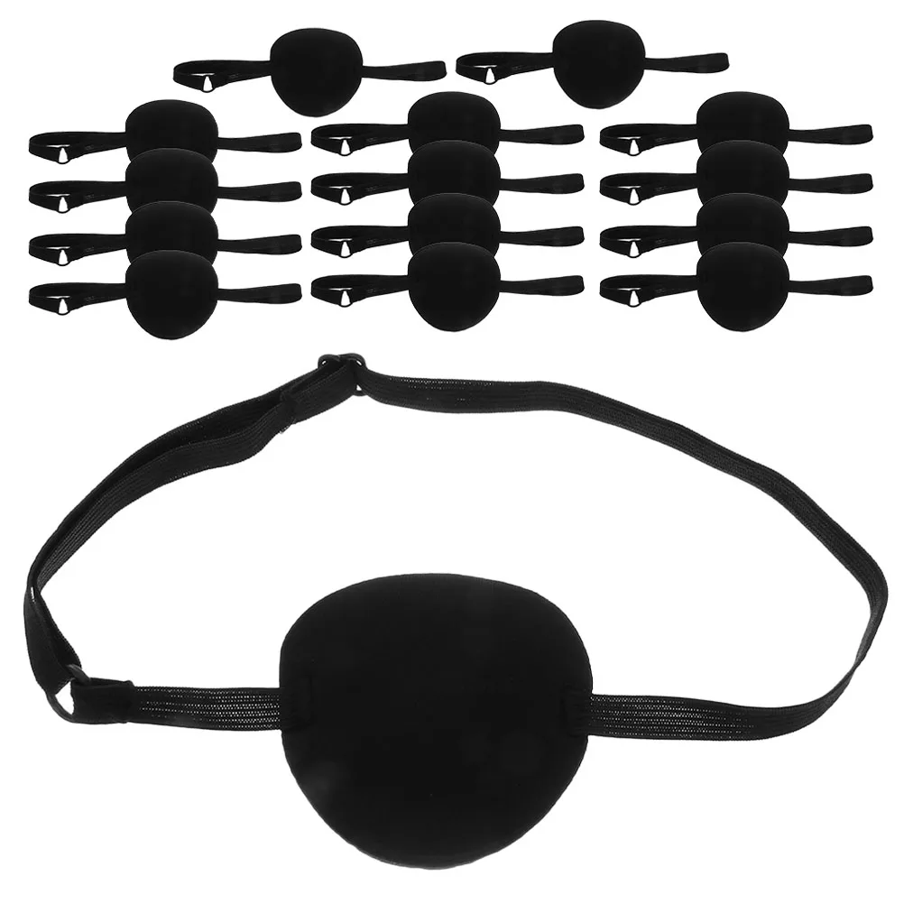 

15 шт., черная повязка на глаз, светоблокирующая подушечка, мягкая дышащая регулируемая крышка, инструмент для ухода за глазами при амблиопии, обучение ленивой косой