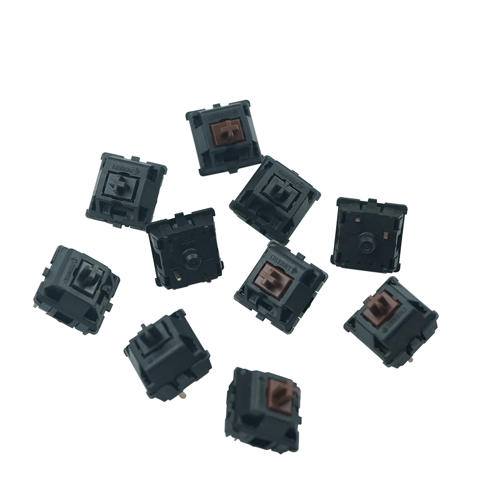 

CMK 10 Pcs Switch Cherry Switches Keyboard DIY 3 Pin For All MX Mechanical Keyboard Custom Brown Tactile Switch Black Linear