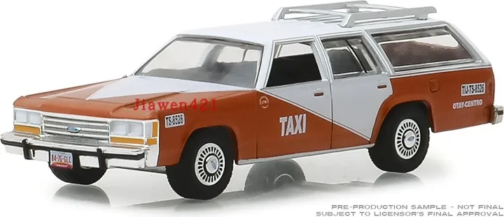 

GreenLight 1:64 988 Ford LTD Crown Victoria Taxi Alloy simulation micro car model collection decoration car toy gift