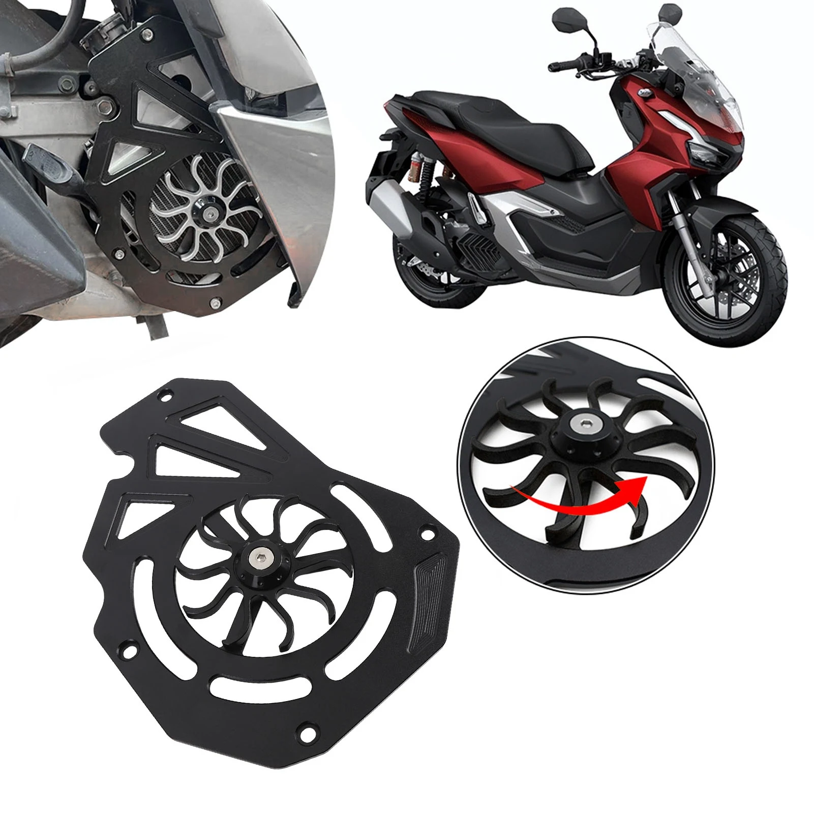 

Motorcycle Radiator Water Tank Guard Aluminum Alloy Protector Covers Replacement For HONDA ADV 160 PCX 160 2021-2024