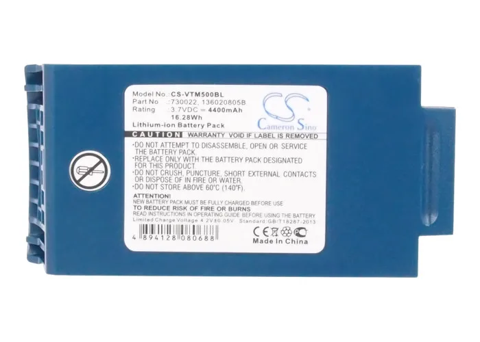 

Barcode Scanner Battery For Honeywell A500, BT-700-1, Talkman T5, Talkman T5m, VC50L2-D, VC50L2-G, 136020805B, 136020805H