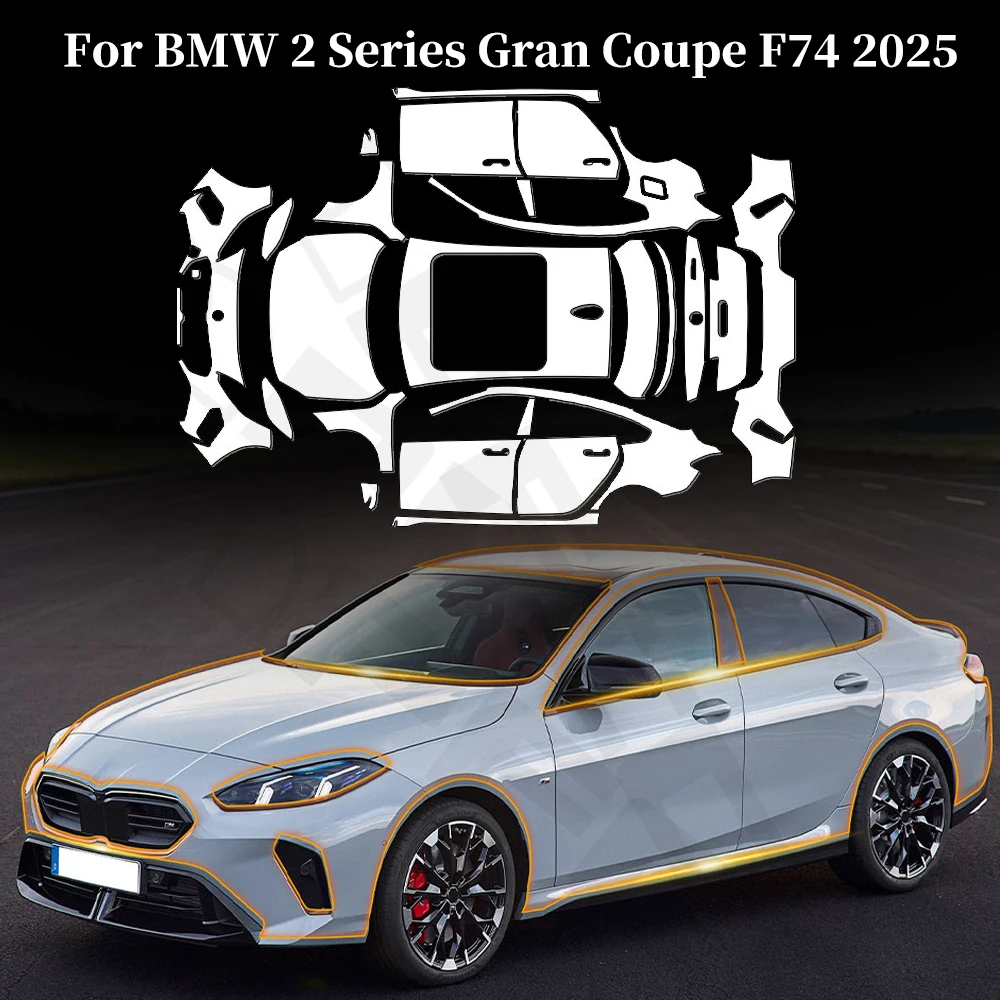

For BMW 2 Series Gran Coupe F74 2025 Anti-scratch TPU Paint Protection Film Pre-cut PPF Car Body Clear Bra Resistant Repairable