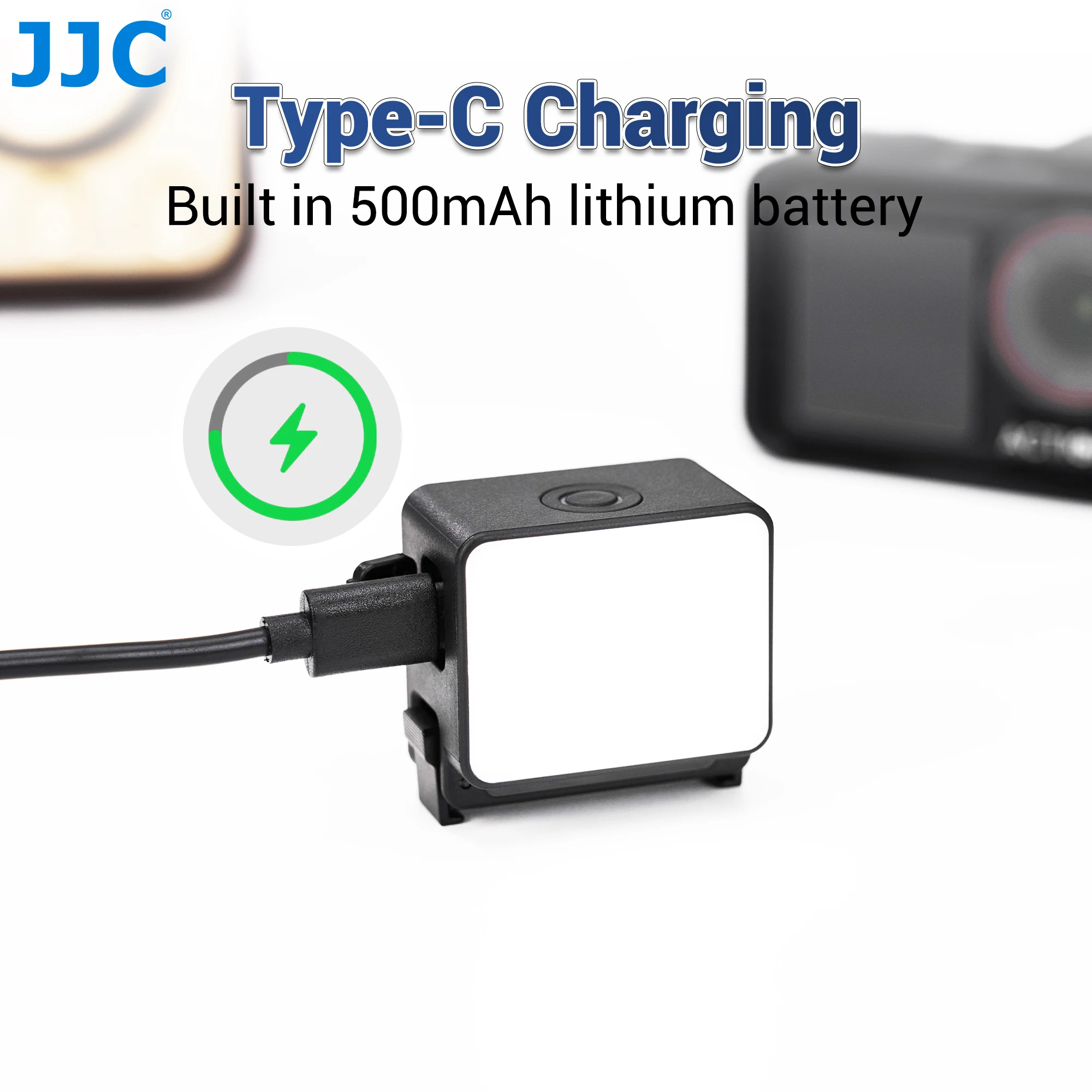 JJC الفيديو الضوئي ل DJI Osmo Action 5 Pro LED ضوء ل DJI Action 4 3 ملء الضوء IPX5 مقاوم للماء Selfie Vlog Light 500mAh #5