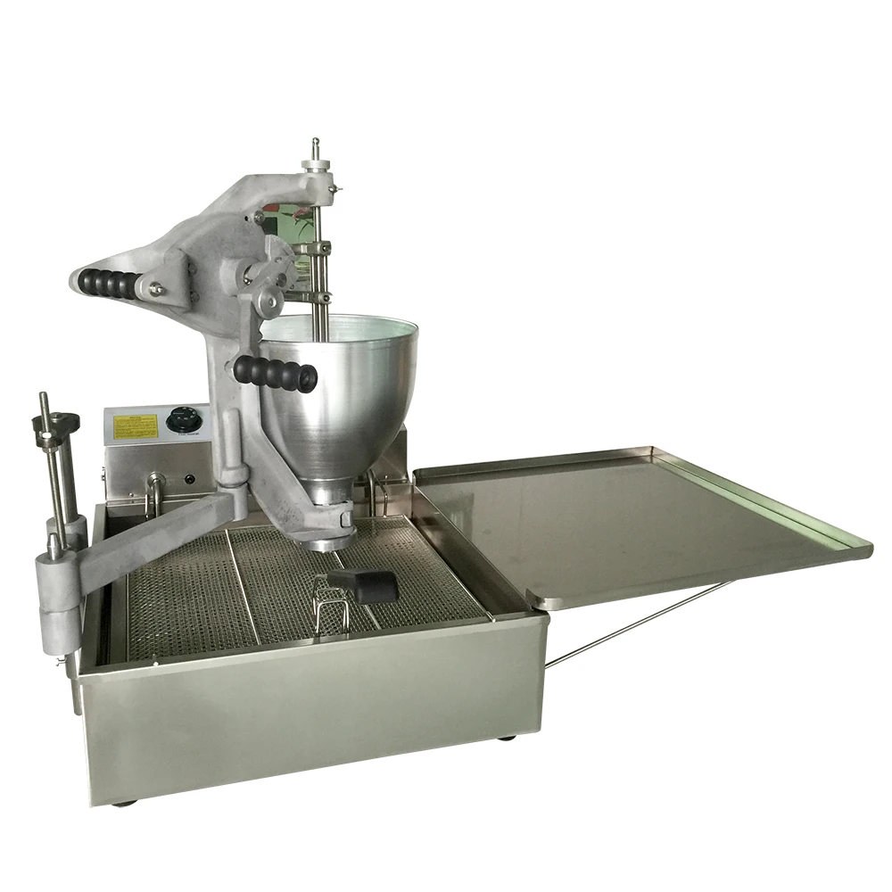 

3-Set Moulds Electric Donut Frying Machine Ball Shape MINI Donut Machine Cake Donut Fryer with Full Automatic Counting System