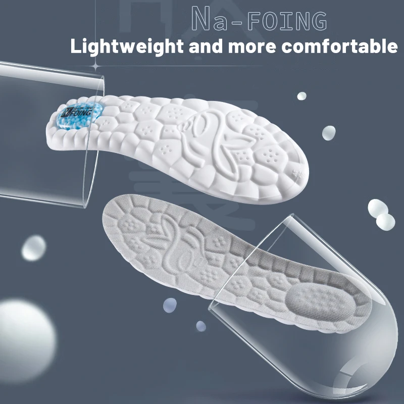 3Pairs Cushion Sport Insoles for Shoes Sole Shock Absorption Deodorant Breathable Running Insoles for Feet Man Women Insoles