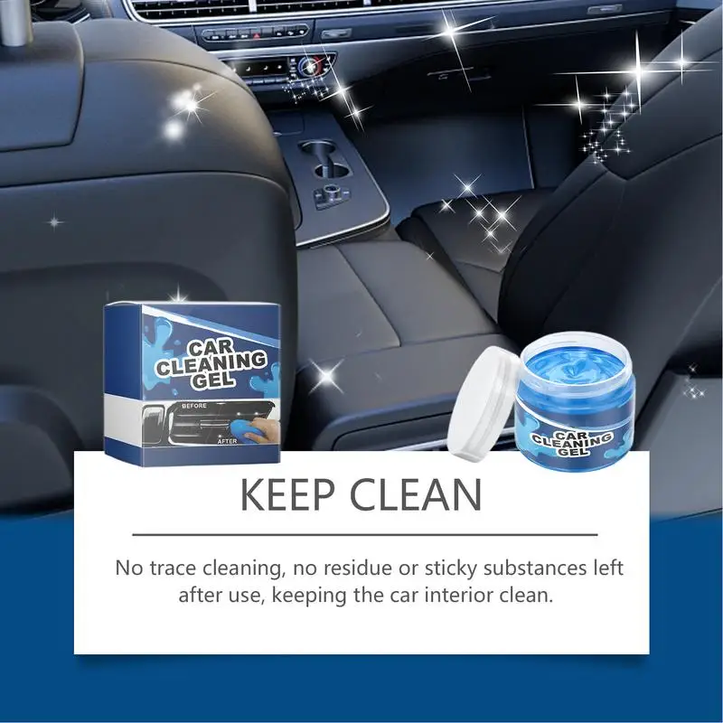 Car Crevice Cleaner Large Capacity Automotive Crevice Car Interior Detailing Putty Cleaning Gel Reusable Dust Cleaning Slime