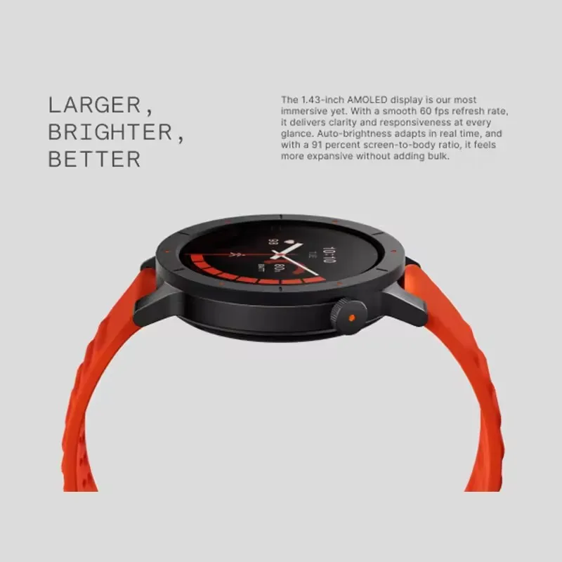 CMF بواسطة لا شيء ساعة 3 برو ساعة بلوتوث ذكية 1.43 بوصة شاشة Amoled نظام تحديد المواقع الرياضة رجل Smartwatch مقاوم للماء الساعات الأصلية #6